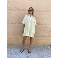 Mini Shirt Dress ~ Lemon – Indian Summer Co